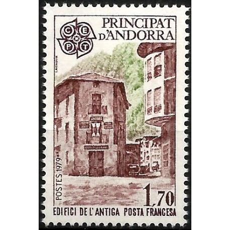 Andorra Francesa. 1979. 1,70 Francs (Nuevo) Edificio Posta Francesa