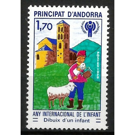 Andorra Francesa. 1979. 1,70 Francs (Nuevo) Año Internacional del Niño