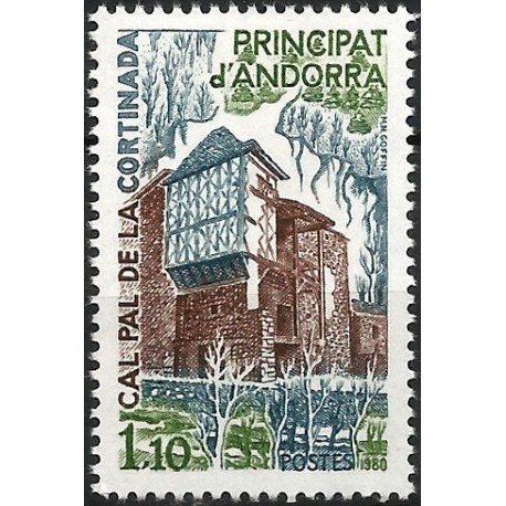 Andorra Francesa. 1980. 1,10 Francs (Nuevo) Cal Pal de la Cortinada