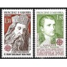 Andorra Francesa. 1980. Serie Completa (Nuevo) EUROPA, Carlomagno y Napoleón