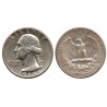 (164) Estados Unidos de América. 1964. Quarter Dollar (MBC) (Plata)