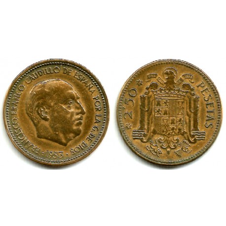 Estado Español. 1953*(19-56). 2½ Pesetas (BC)