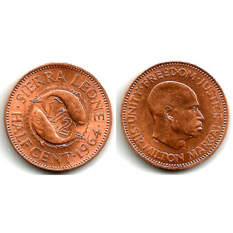 (16) Sierra Leona. 1964. ½ Cent (SC-)