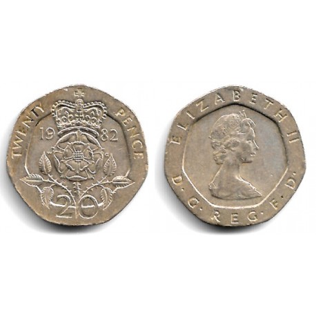 (931) Gran Bretaña. 1982. 20 Pence (MBC)