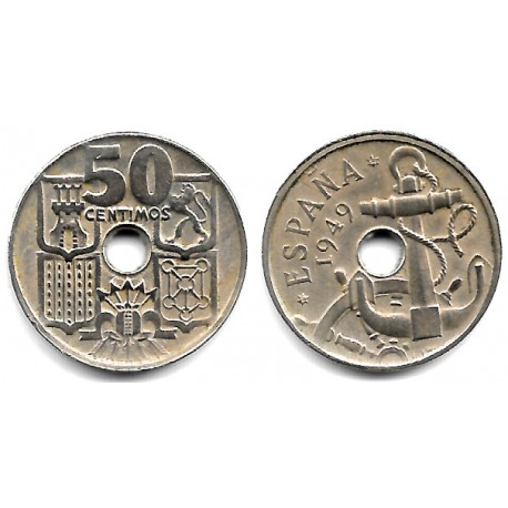 Estado Español. 1949*(19-54). 50 Céntimos (MBC)