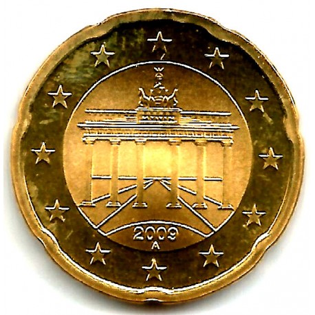 Alemania. 2009(A). 20 Céntimos (Proof)