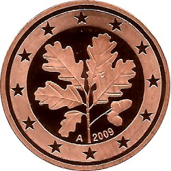 Alemania. 2009(A). 5 Céntimos (Proof)