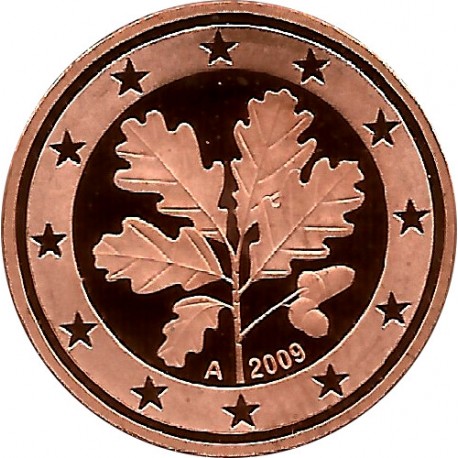 Alemania. 2009(A). 5 Céntimos (Proof)