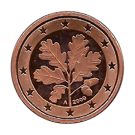 Alemania. 2009(A). 1 Céntimo (Proof)