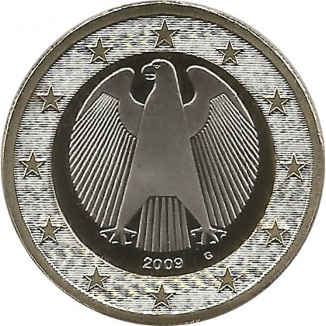 Alemania. 2009(G). 1 Euro (Proof)