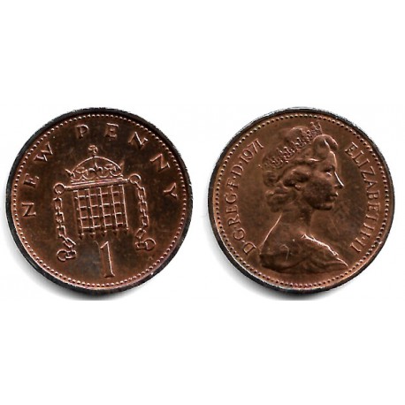(915) Gran Bretaña. 1971. 1 New Pence (MBC)