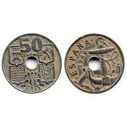 Estado Español. 1949*(19-53). 50 Céntimos (MBC-)