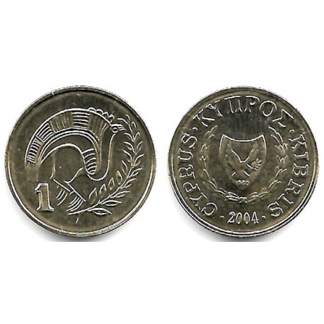 (53.3) Chipre. 2004. 1 Cent (SC)