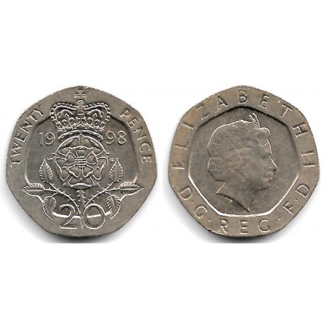 (990) Gran Bretaña. 1998. 20 Pence (MBC)