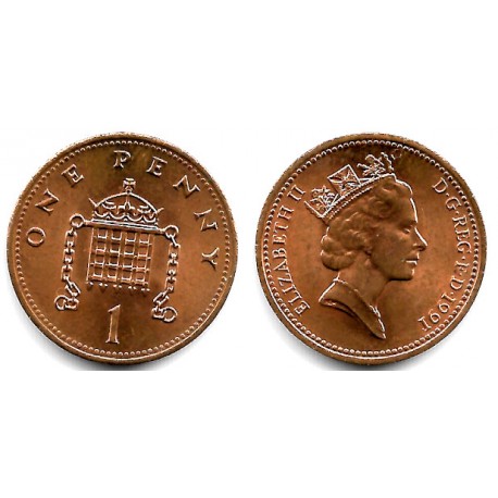 (935) Gran Bretaña. 1991. 1 Penny (EBC)
