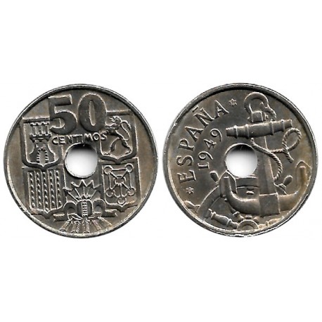 Estado Español. 1949*(19-56). 50 Céntimos (EBC)