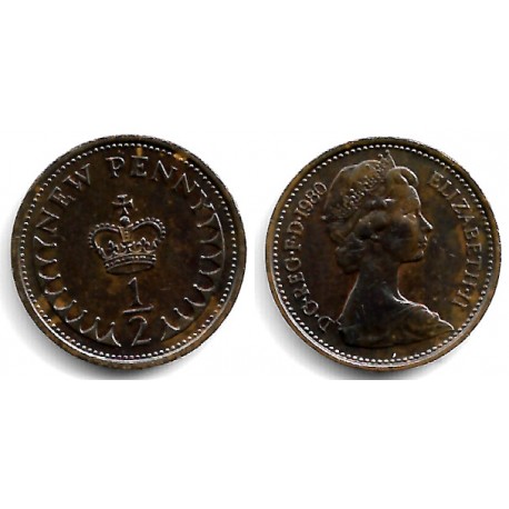 (914) Gran Bretaña. 1980. Half New Penny (MBC)