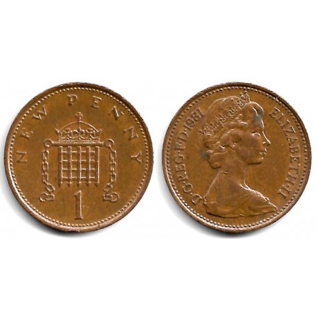 (915) Gran Bretaña. 1981. 1 New Penny (MBC)