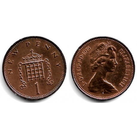 (915) Gran Bretaña. 1975. 1 New Penny (MBC)
