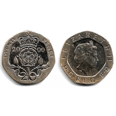 (990) Gran Bretaña. 2000. 20 Pence (EBC-)