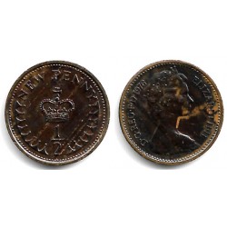 (914) Gran Bretaña. 1976. Half New Penny (MBC)