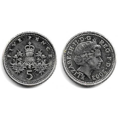(988) Gran Bretaña. 2008. 5 Pence (EBC-)