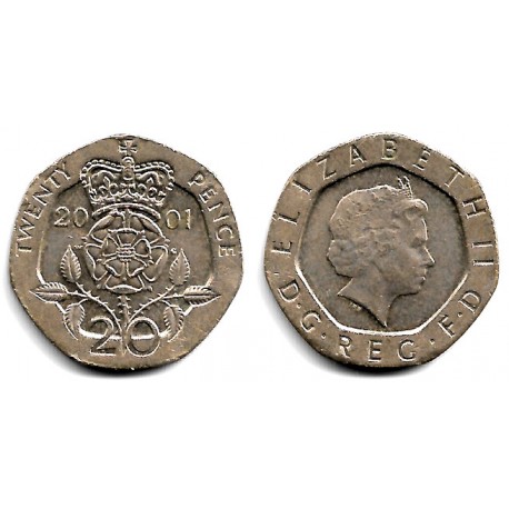 (990) Gran Bretaña. 2001. 20 Pence (MBC)