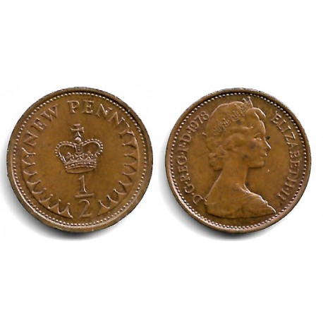 (914) Gran Bretaña. 1978. Half New Penny (MBC)