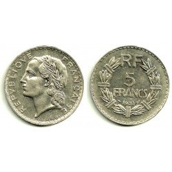 (888) Francia. 1933. 5 Francs (EBC)