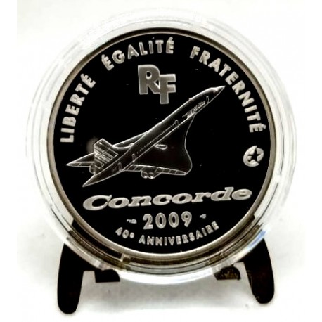 Francia. 2009. 10 Euro (Proof) (Plata) Concorde