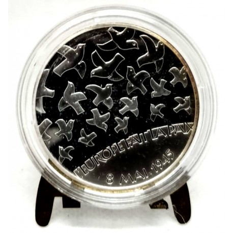 Francia. 2005. 1½ Euro (Proof) (Plata) 60 Aniversario Fin de la II GM