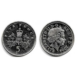 (988) Gran Bretaña. 2004. 5 Pence (SC-)