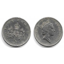(937b) Gran Bretaña. 1991. 5 Pence (MBC)