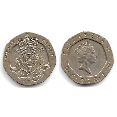 (939) Gran Bretaña. 1989. 20 Pence (MBC)