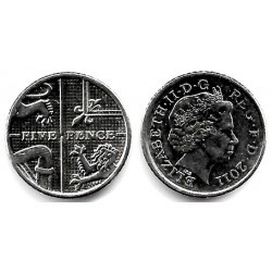 (1109d) Gran Bretaña. 2011. 5 Pence (SC-)
