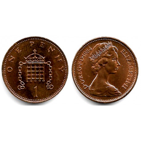 (926) Gran Bretaña. 1984. 1 Penny (EBC)