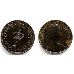 (914) Gran Bretaña. 1974. Half New Penny (EBC+)