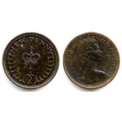(914) Gran Bretaña. 1975. Half New Penny (MBC)