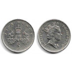 (937b) Gran Bretaña. 1992. 5 Pence (MBC)