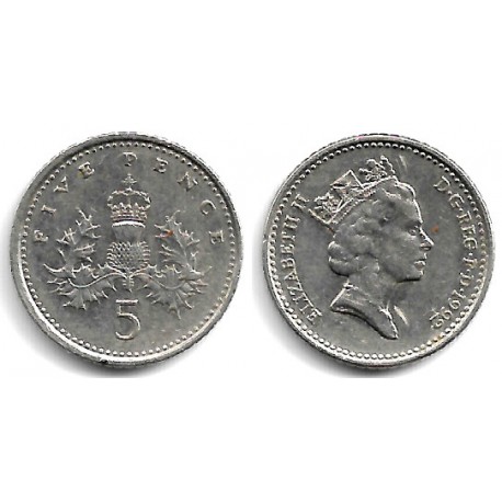 (937b) Gran Bretaña. 1992. 5 Pence (MBC)