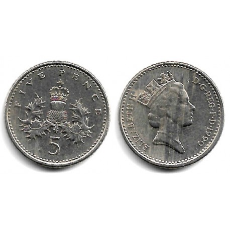 (937b) Gran Bretaña. 1990. 5 Pence (MBC)