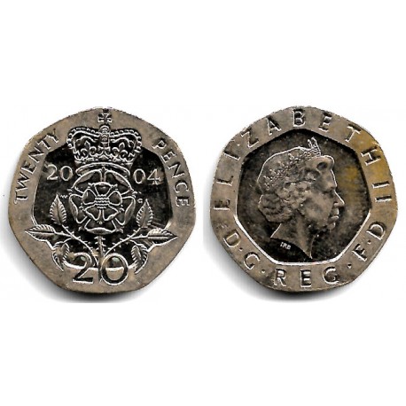 (990) Gran Bretaña. 2004. 20 Pence (EBC+)