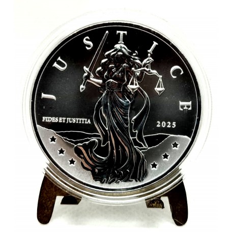 Niue. 2025. 1 Dollar (Proof) (Plata) Justice