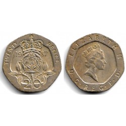 (939) Gran Bretaña. 1987. 20 Pence (MBC)