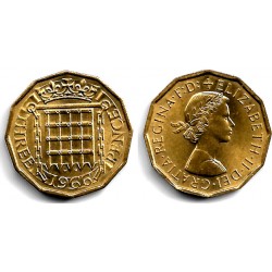 (900) Gran Bretaña. 1966. 3 Pence (EBC)