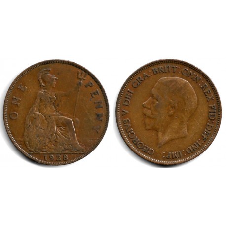(838) Gran Bretaña. 1928. 1 Penny (BC)