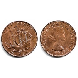 (896) Gran Bretaña. 1966. Half Penny (EBC)