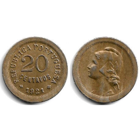 (571) Portugal. 1921. 20 Centavos (MBC)