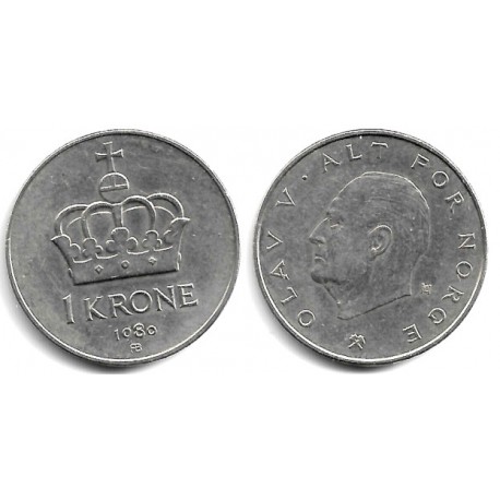 (419) Noruega. 1980. 1 Krone (MBC)