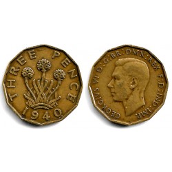 (849) Gran Bretaña. 1940. 3 Pence (BC+)